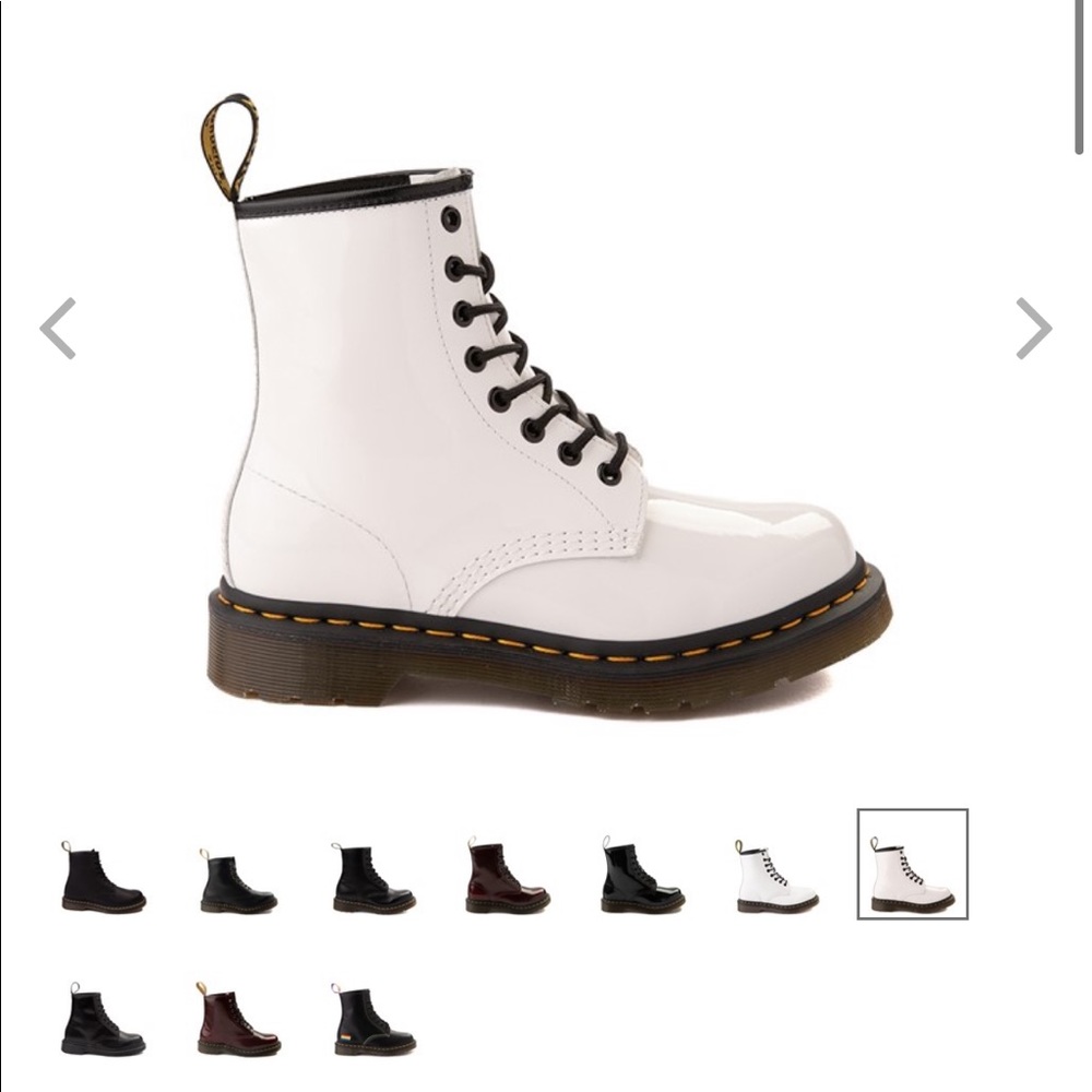 White dr. Martin boots